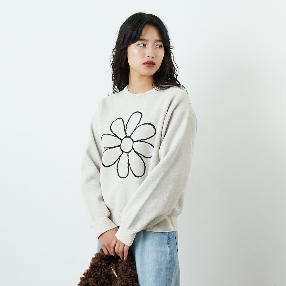 05 IVORY&&モデル身長：162cm 着用サイズ：F&&