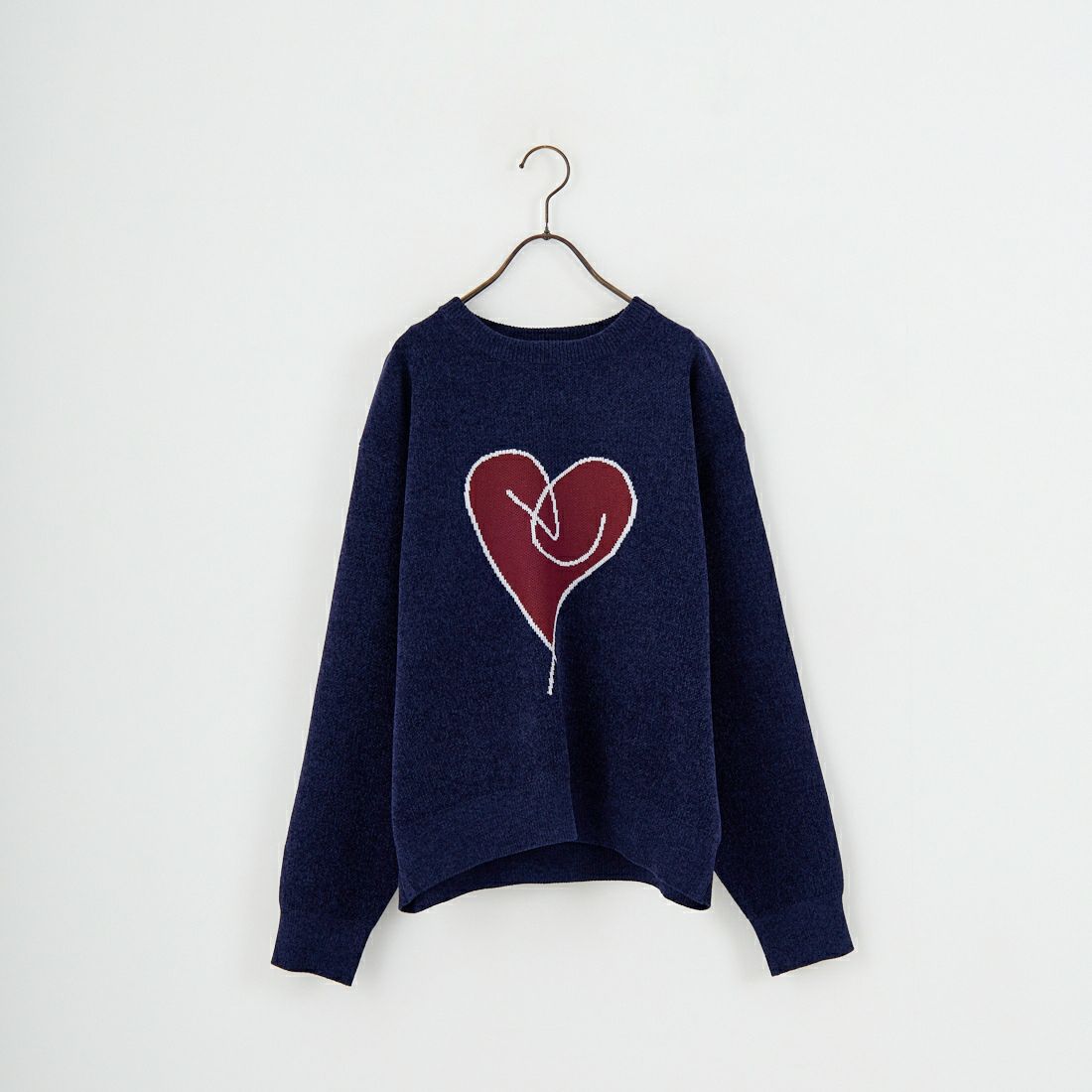 Jf Ready Made [ジェイエフレディメイド] グラフィックモールクルーネックニット [ND-25755017] 92 NAVY