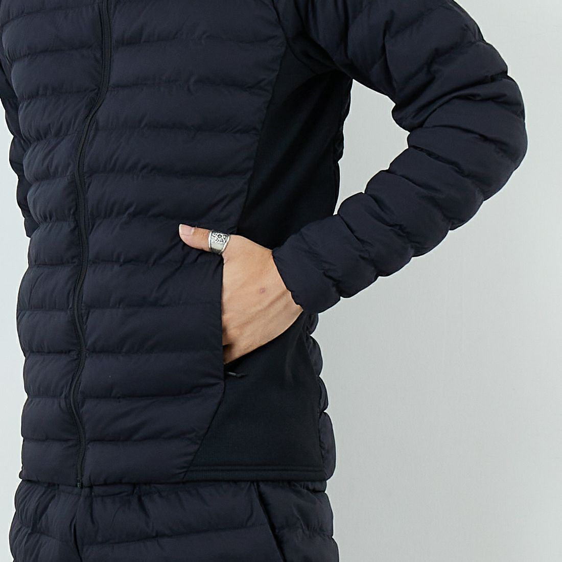 THE NORTH FACE [ザ ノースフェイス] レッドランフーディ [NY82576] K &&モデル身長：179cm 着用サイズ：M&&