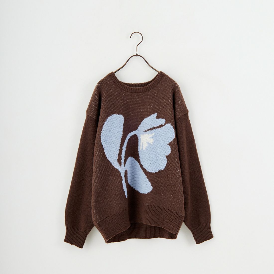 Noir Fabrik [ヌワールファブリック] アソートジャガードニットプルオーバー [NF25131043] 28 BROWN