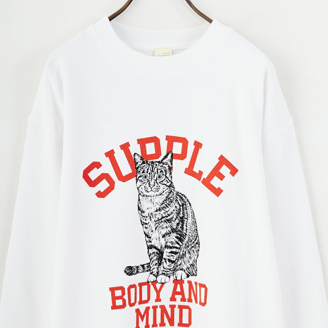 SCREEN STARS [スクリーンスターズ] 別注 アニマルプリント オーバーサイズスウェット [2523-IN2-JF] WHITE