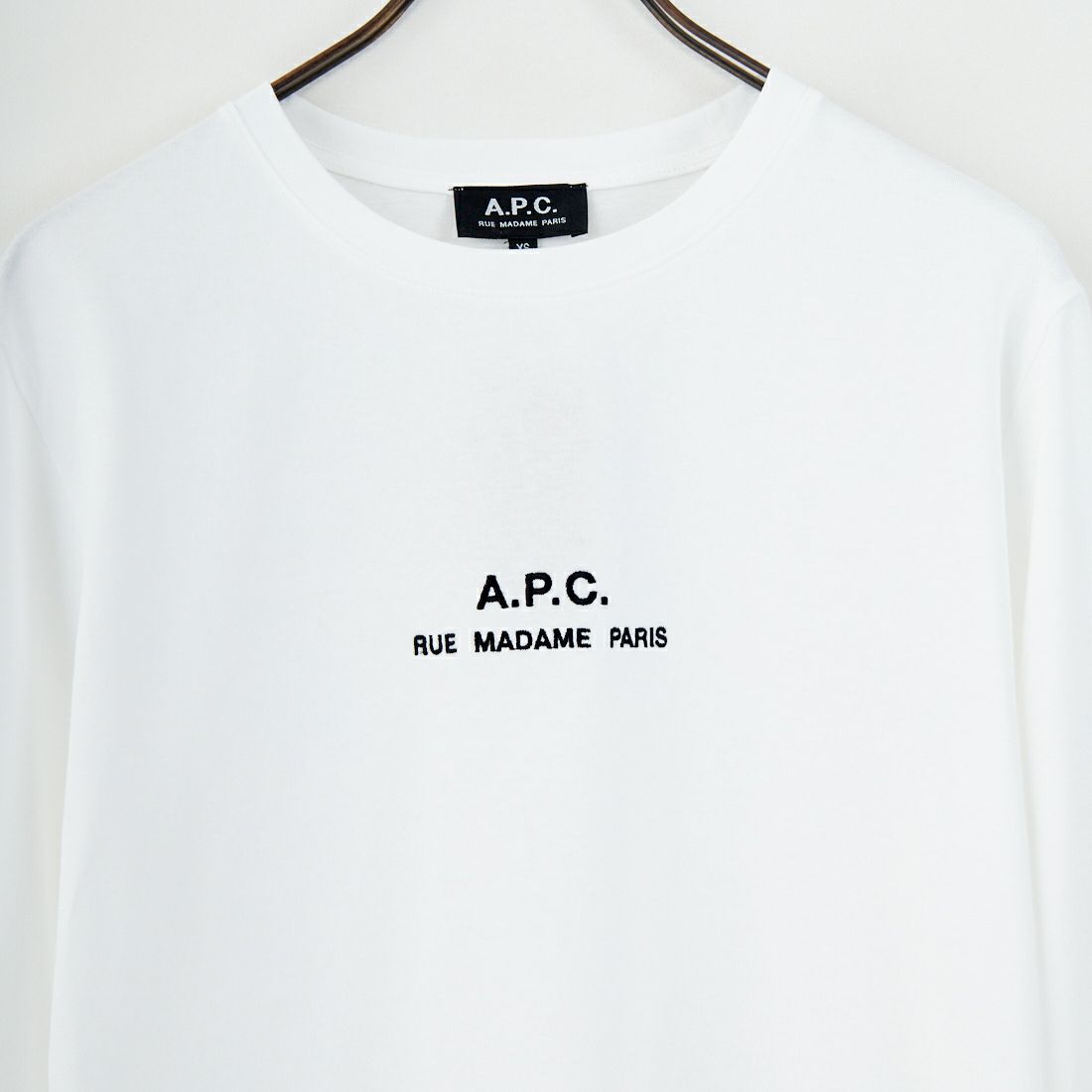 A.P.C. [アー・ペー・セー] Petite Rue Madame ロングスリーブTシャツ [PETITE-RUE-MADAME-H] 90 BLANC