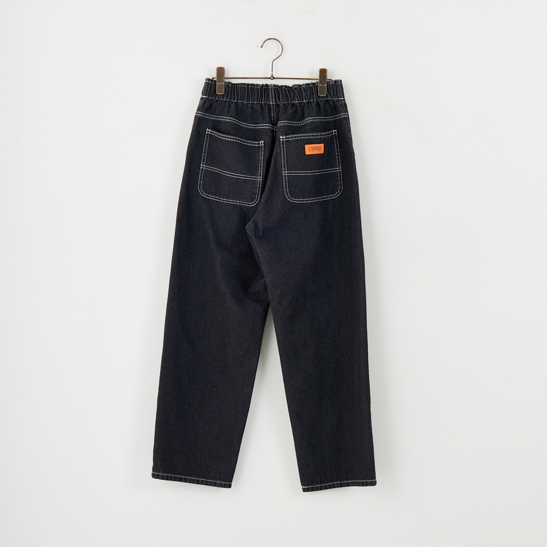 UNIVERSAL OVERALL [ユニバーサルオーバーオール] 別注 バックポケットイージーデニムパンツ [U2532600IN-JF] BLACK USED