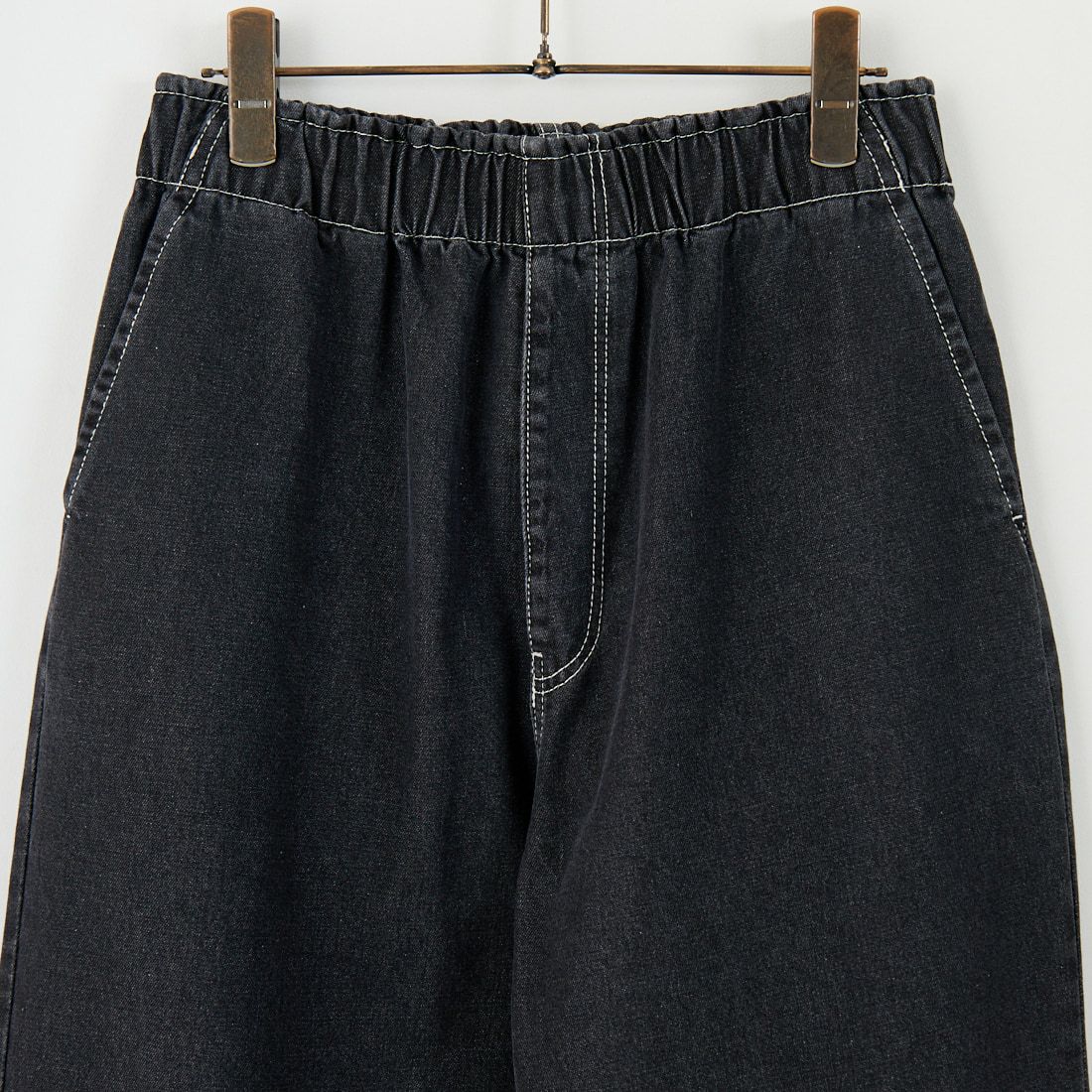 UNIVERSAL OVERALL [ユニバーサルオーバーオール] 別注 バックポケットイージーデニムパンツ [U2532600IN-JF] BLACK USED