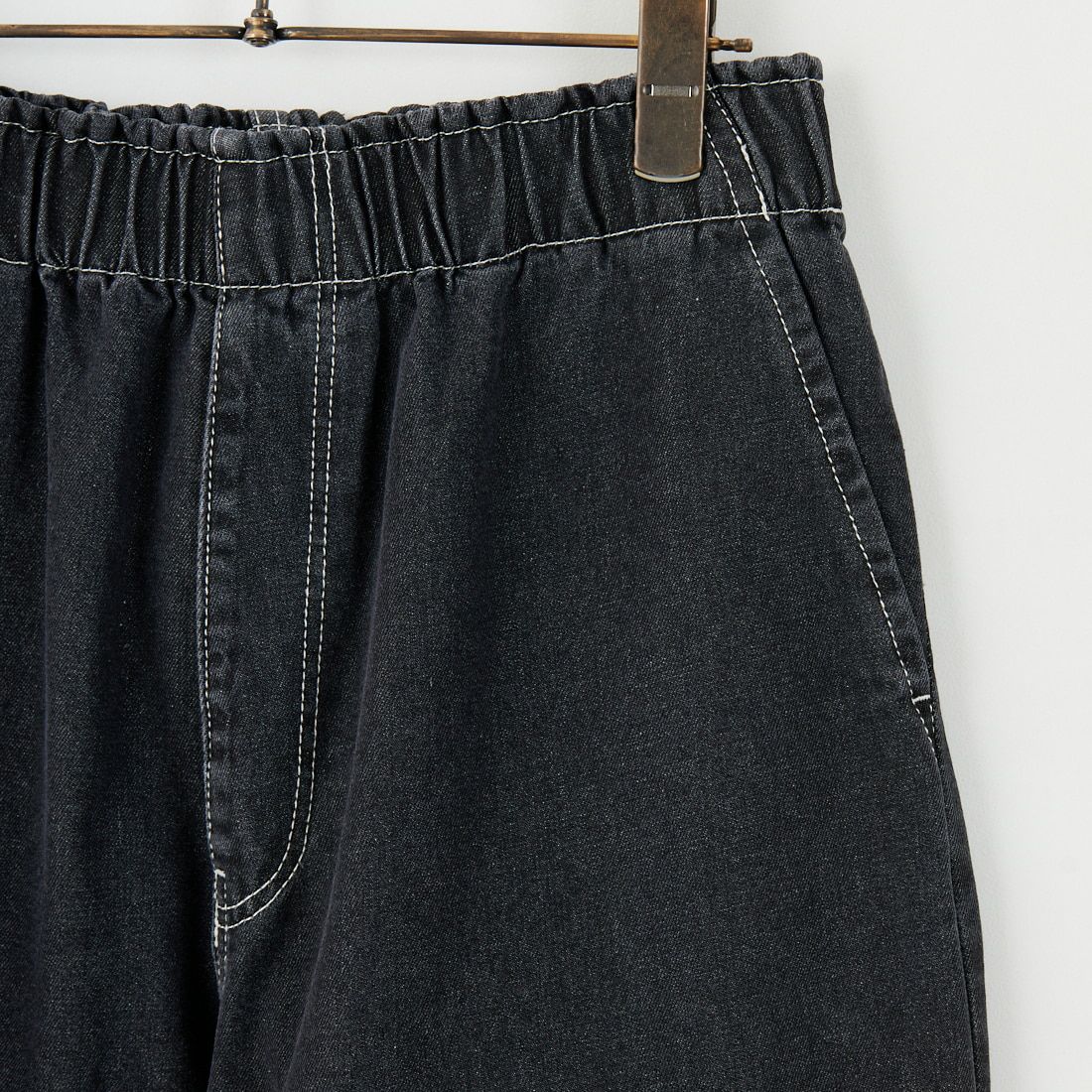 UNIVERSAL OVERALL [ユニバーサルオーバーオール] 別注 バックポケットイージーデニムパンツ [U2532600IN-JF] BLACK USED