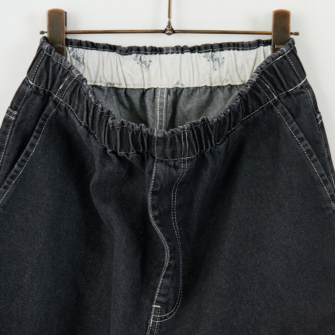 UNIVERSAL OVERALL [ユニバーサルオーバーオール] 別注 バックポケットイージーデニムパンツ [U2532600IN-JF] BLACK USED