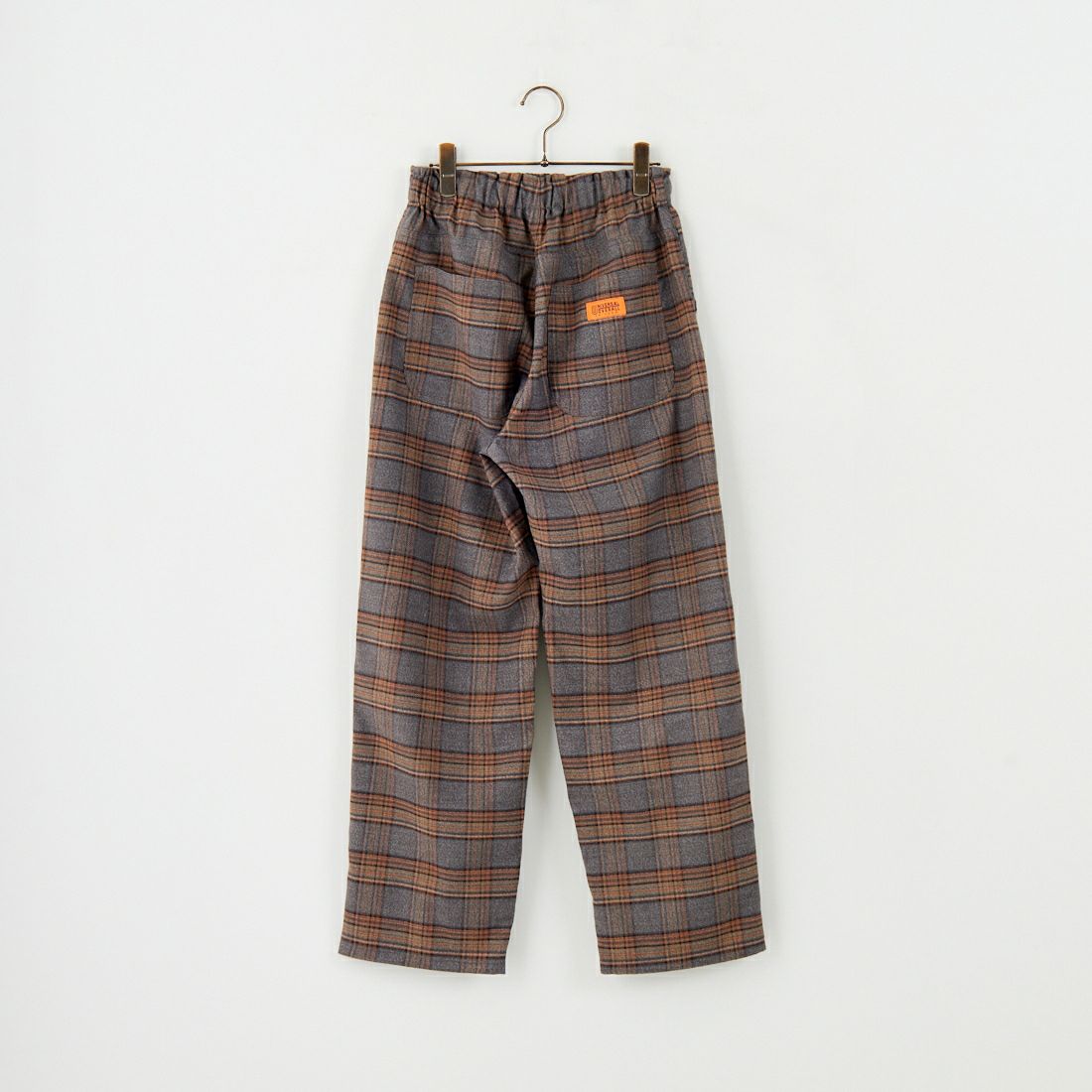 UNIVERSAL OVERALL [ユニバーサルオーバーオール] 別注 バックポケットイージーチェックパンツ [U2532600IN-A-JF] GRAY