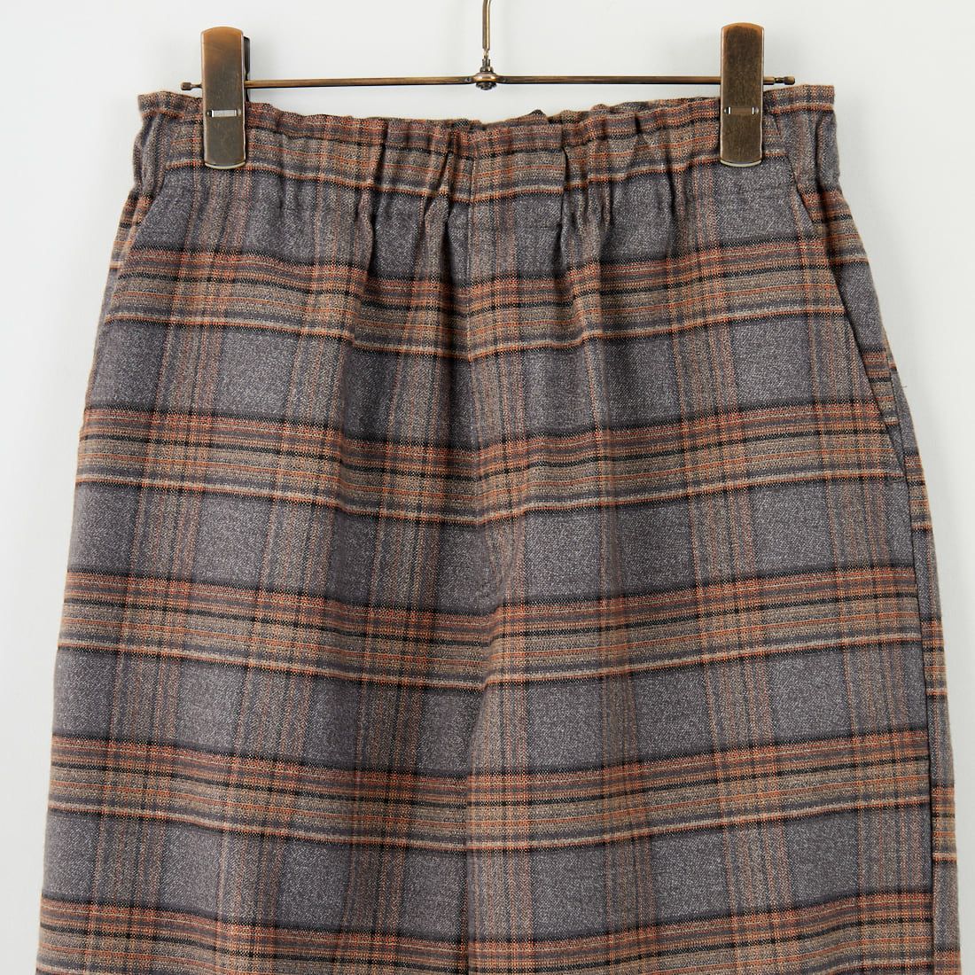 UNIVERSAL OVERALL [ユニバーサルオーバーオール] 別注 バックポケットイージーチェックパンツ [U2532600IN-A-JF] GRAY