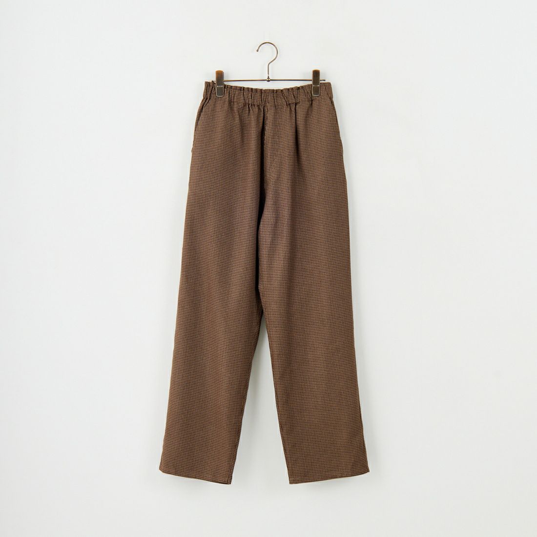 UNIVERSAL OVERALL [ユニバーサルオーバーオール] 別注 バックポケットイージーチェックパンツ [U2532600IN-A-JF] BROWN
