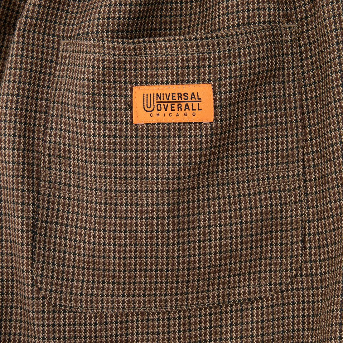 UNIVERSAL OVERALL [ユニバーサルオーバーオール] 別注 バックポケットイージーチェックパンツ [U2532600IN-A-JF] BROWN