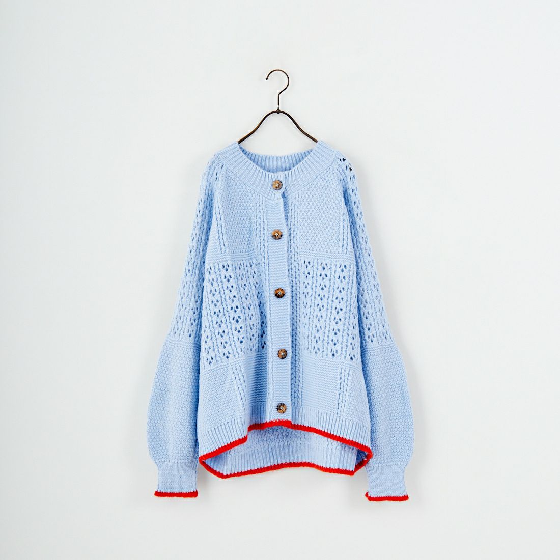 CARA & THE SKY [カラ アンド ザ スカイ] BRIGIT バルーンスリーブカーディガン [BRIGIT] 02 BLUE