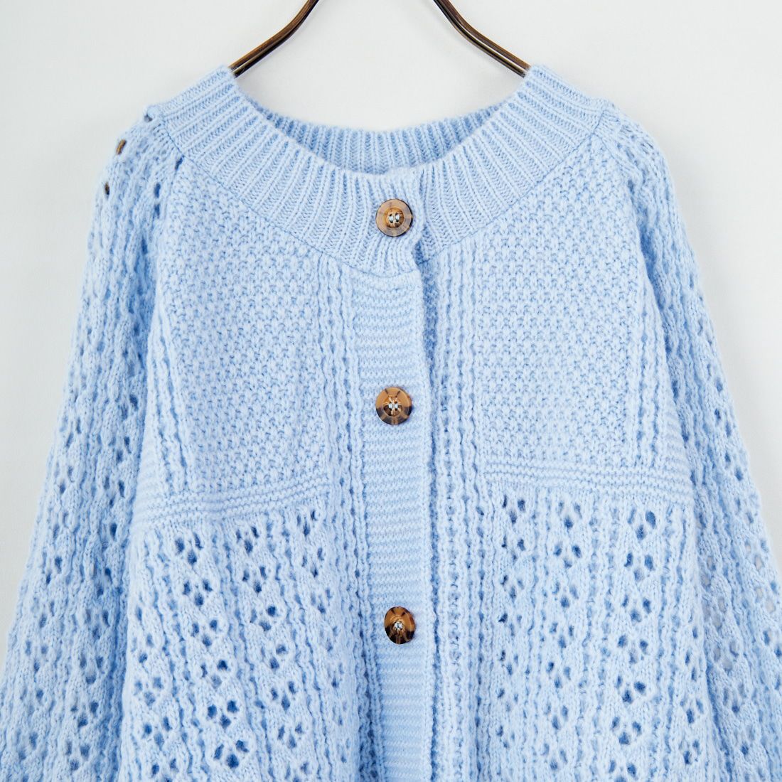 CARA & THE SKY [カラ アンド ザ スカイ] BRIGIT バルーンスリーブカーディガン [BRIGIT] 02 BLUE