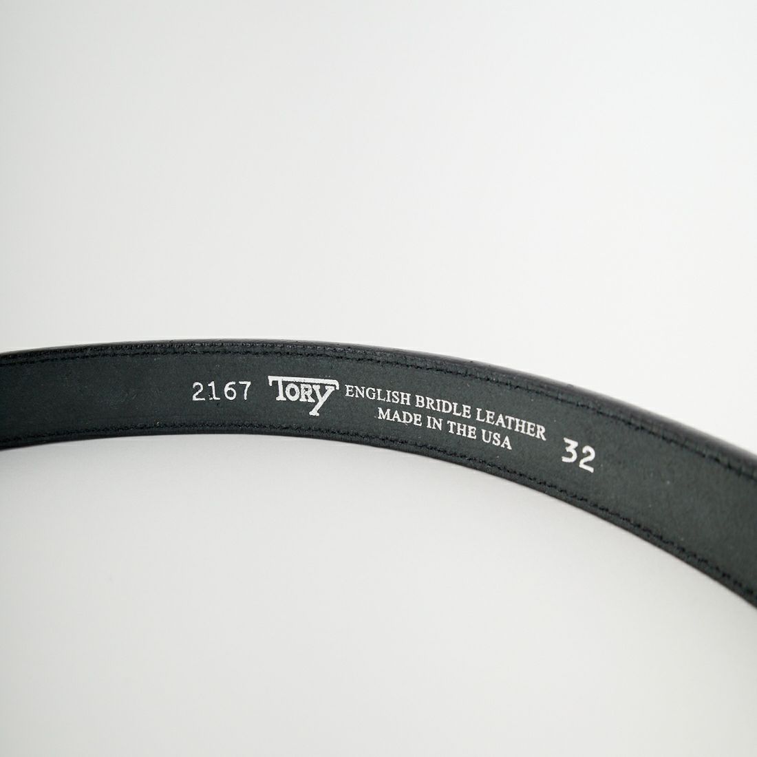 TORY LEATHER [トリーレザー] 1ラウンドライズドベルト [TRL1002167] BLACK