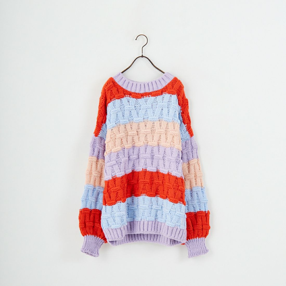 CARA & THE SKY [カラ アンド ザ スカイ] MANDY バルーンスリーブニット [MANDY] 34 ORANGE