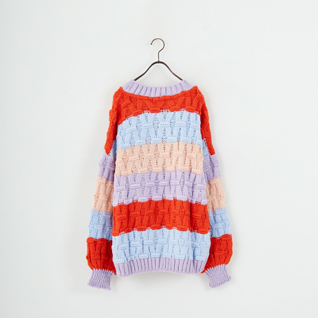 CARA & THE SKY [カラ アンド ザ スカイ] MANDY バルーンスリーブニット [MANDY] 34 ORANGE