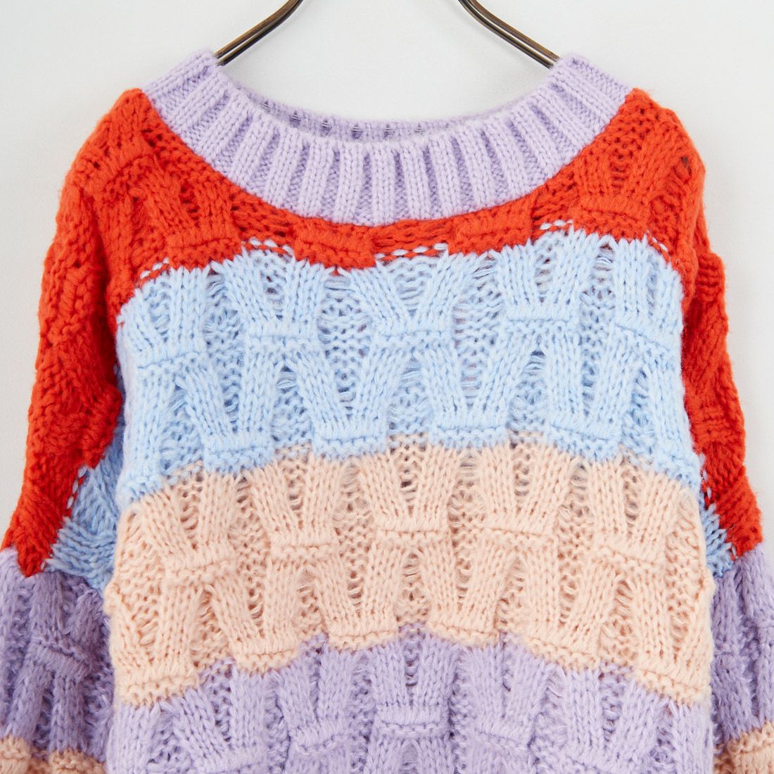 CARA & THE SKY [カラ アンド ザ スカイ] MANDY バルーンスリーブニット [MANDY] 34 ORANGE