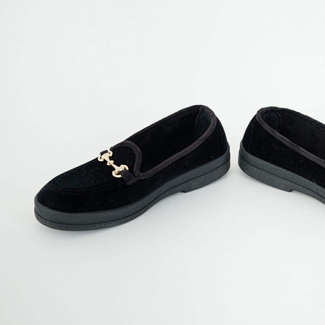Javerflex [ジャバフレックス] ベロアビットローファー [25-39516] NOIR