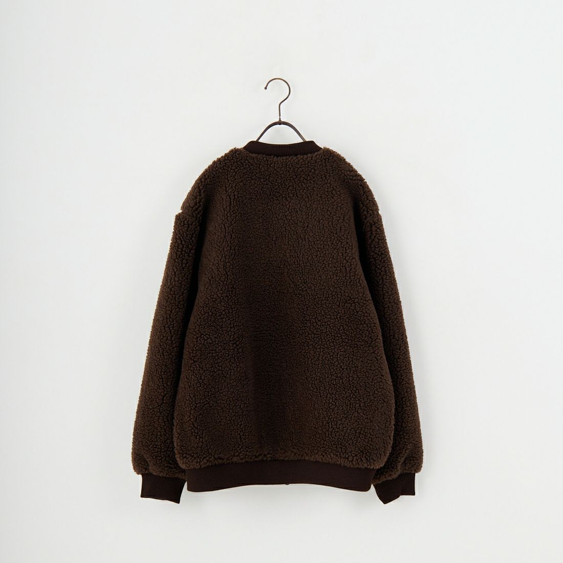 ARMEN [アーメン] リバーシブル ジップアップフリースジャケット [ADNAM2553] 8889 BRN/B