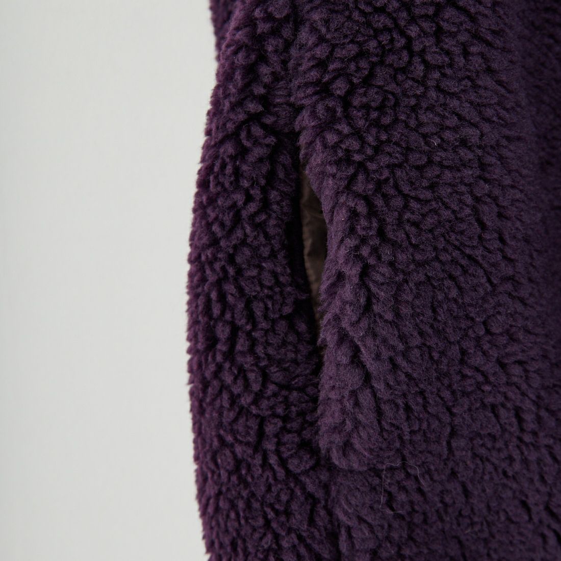 ARMEN [アーメン] リバーシブル ジップアップフリースベスト [ADNAM2552] 2889 PPL/B