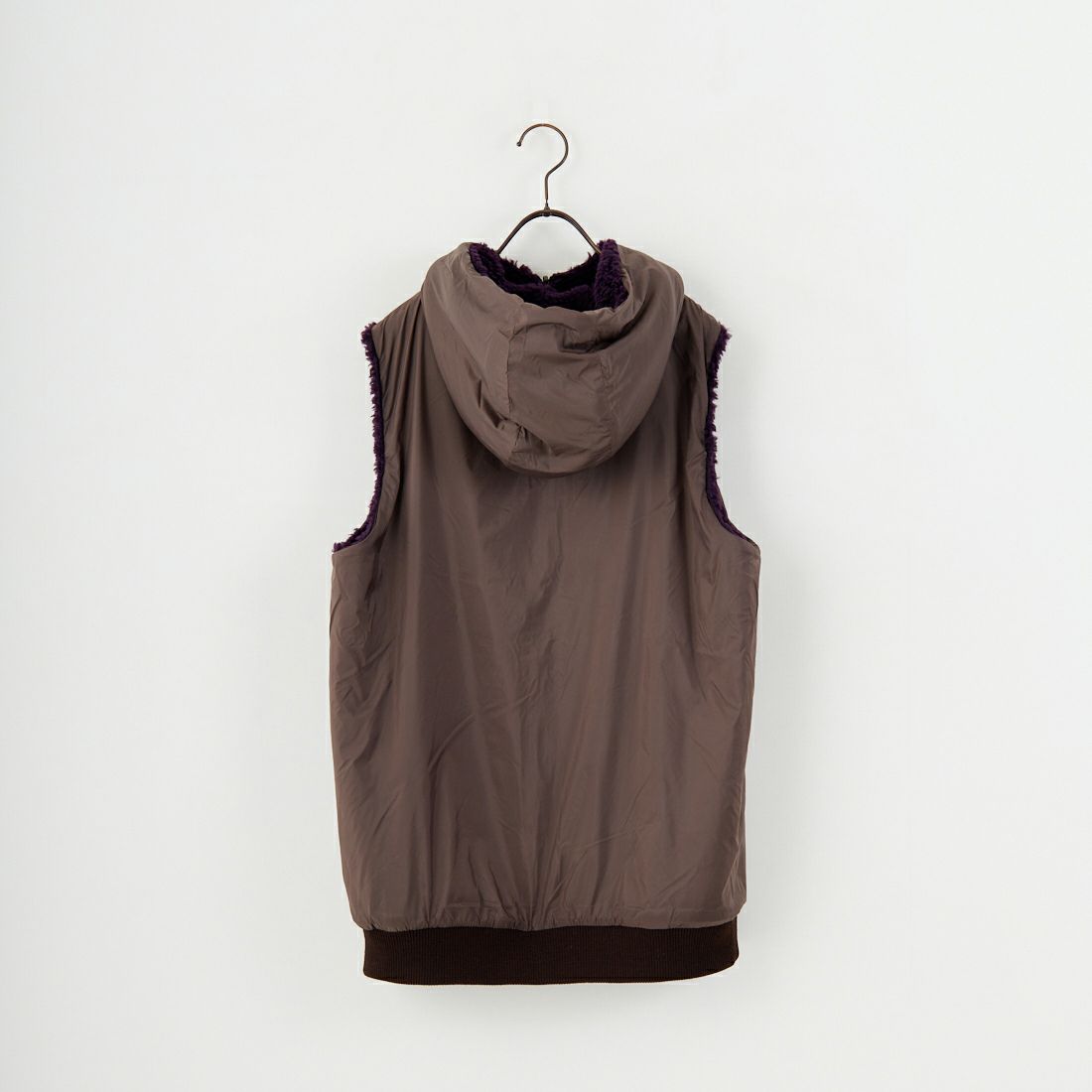 ARMEN [アーメン] リバーシブル ジップアップフリースベスト [ADNAM2552] 2889 PPL/B