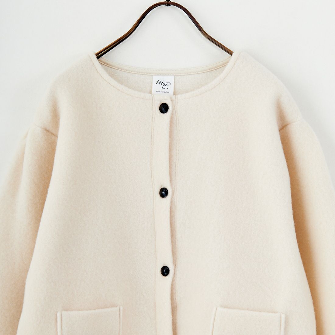 me. [ミードット] クラウディウール ボリュームスリーブブルゾン [ME-25307] 208 VANILL