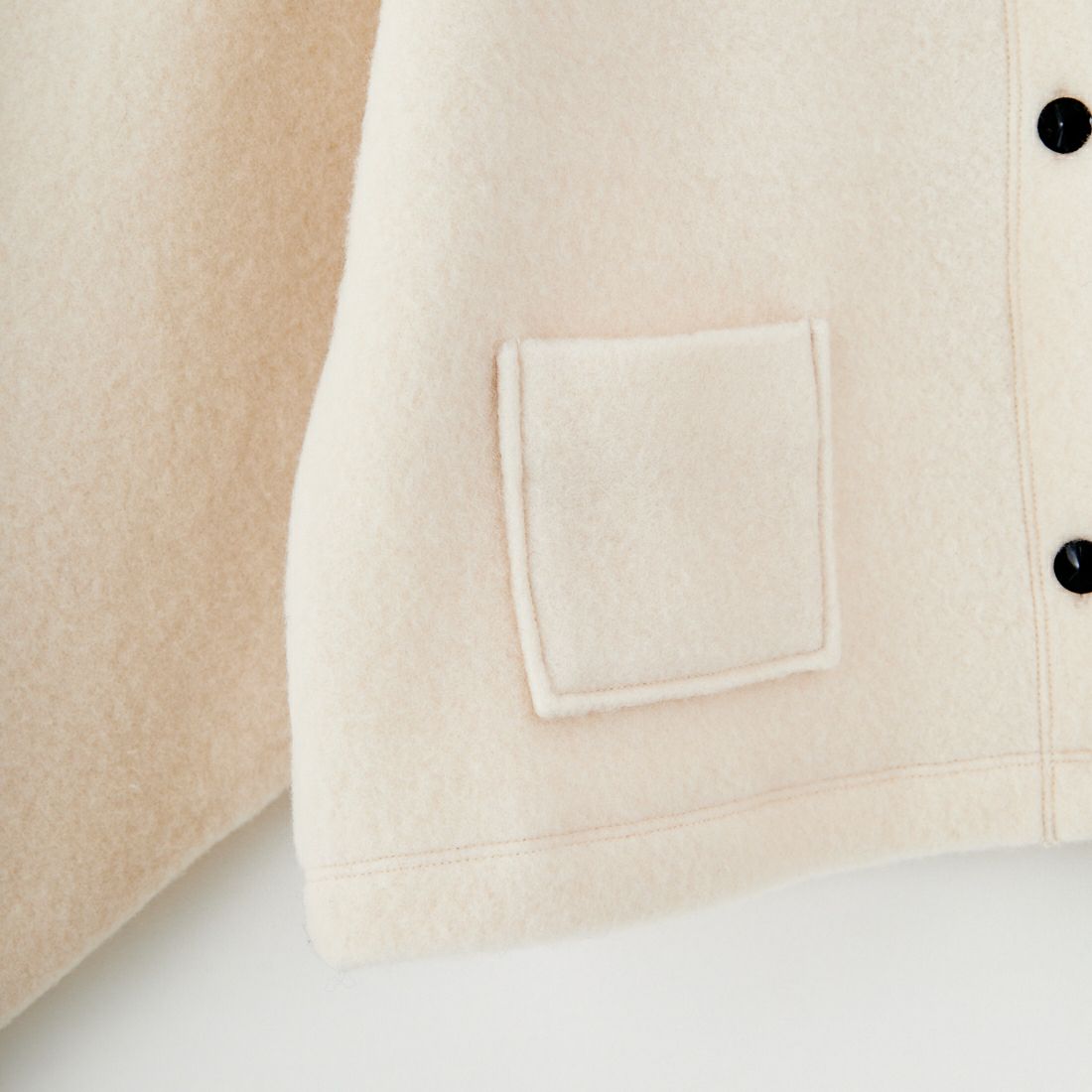 me. [ミードット] クラウディウール ボリュームスリーブブルゾン [ME-25307] 208 VANILL