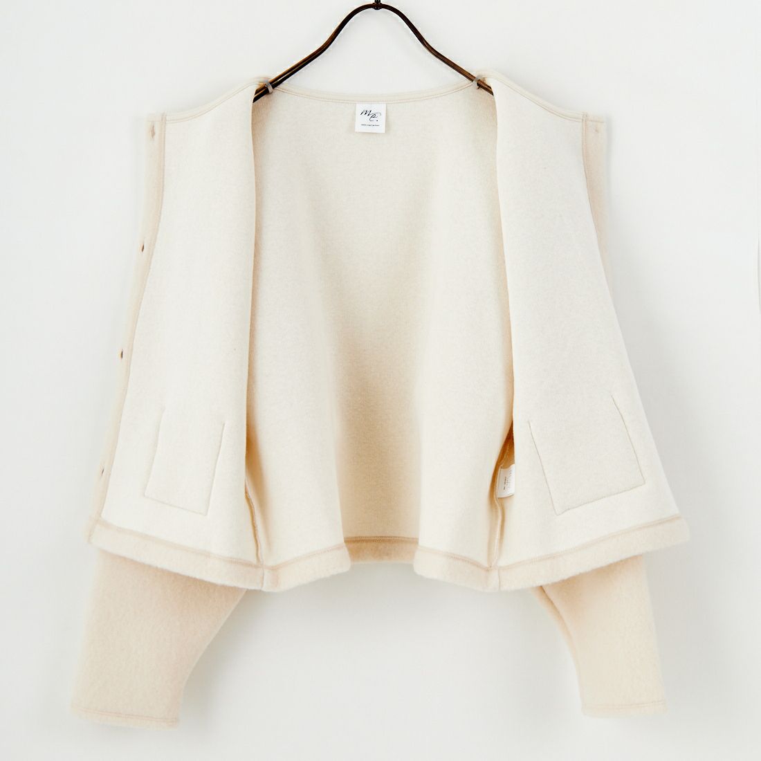 me. [ミードット] クラウディウール ボリュームスリーブブルゾン [ME-25307] 208 VANILL