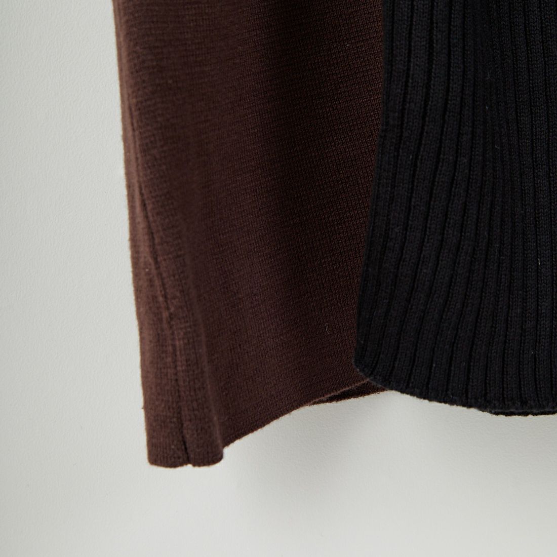 &g'aime [アンジェム] 配色ニットワンピース [986-67407] ﾌﾞﾗｳﾝ