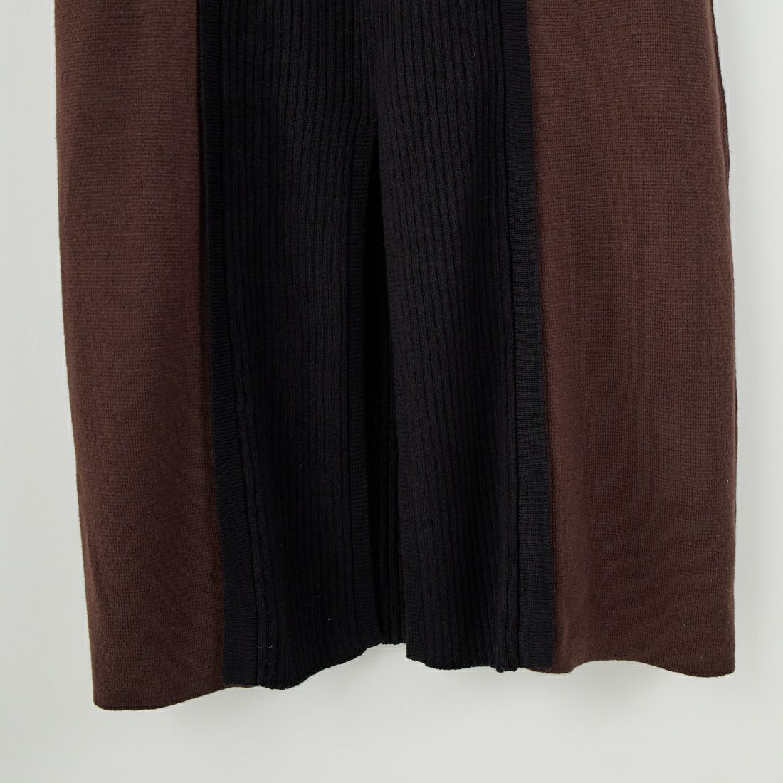 &g'aime [アンジェム] 配色ニットワンピース [986-67407] ﾌﾞﾗｳﾝ