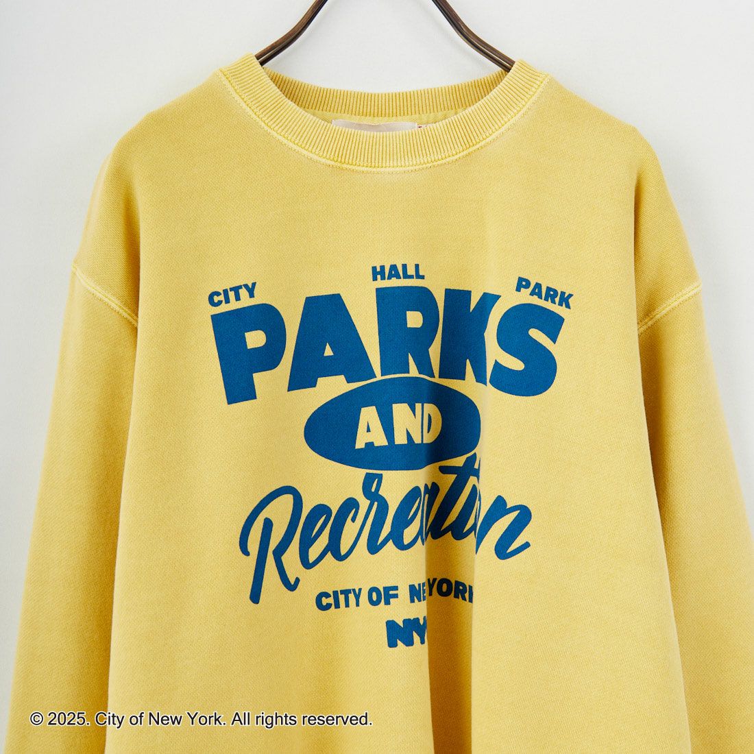 NYC × GOOD ROCK SPEED [エヌワイシー × グッドロックスピード] NYC クルーネックスウェット [25NYC207W] YELLOW