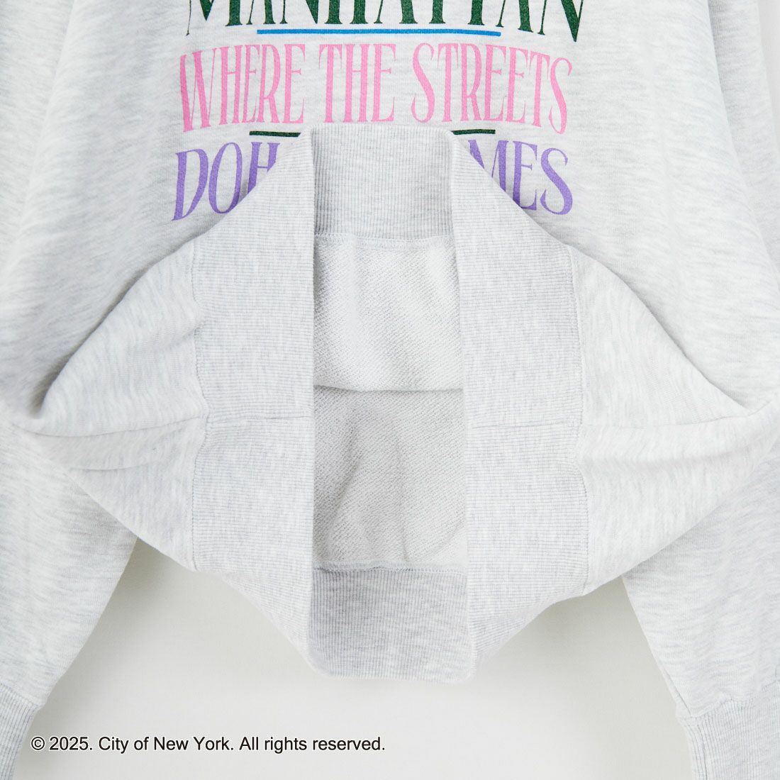 NYC × GOOD ROCK SPEED [エヌワイシー × グッドロックスピード] NYC クルーネックスウェット [25NYC208W] ASH