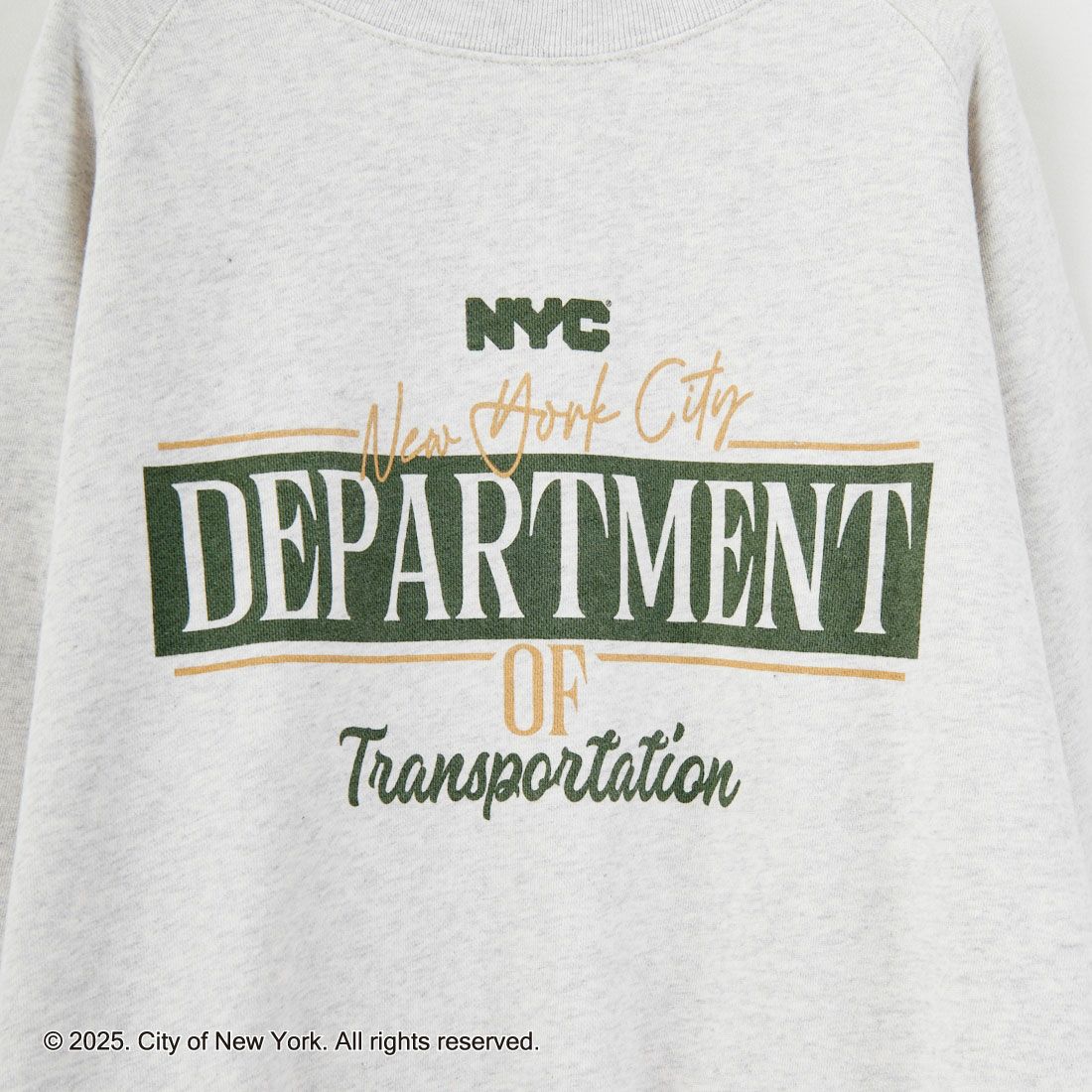 NYC × GOOD ROCK SPEED [エヌワイシー × グッドロックスピード] NYC クルーネックスウェット [25NYC211W] ASH