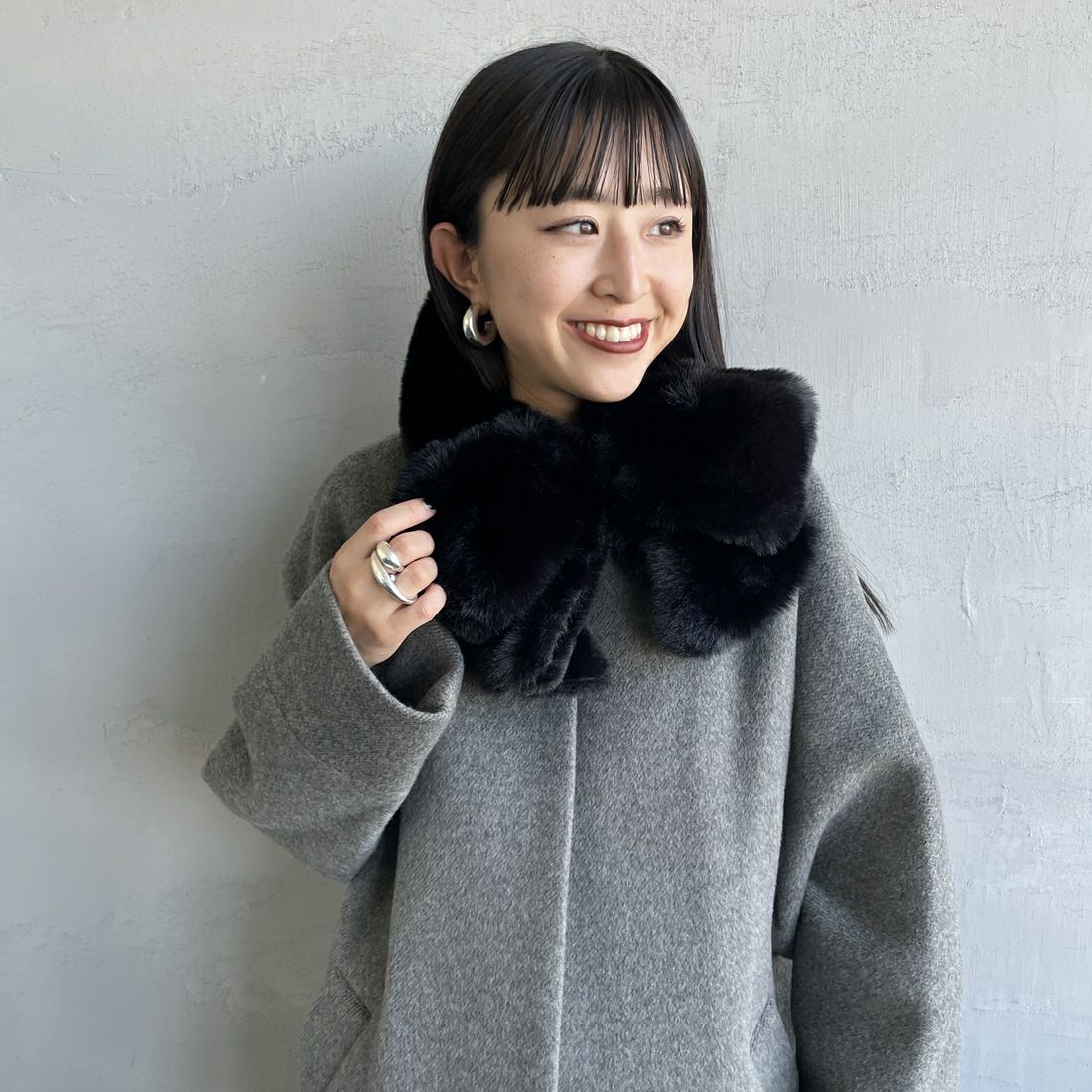 Casselini [キャセリーニ] ミニリボンティペット [252-112405] ﾌﾞﾗｯｸ