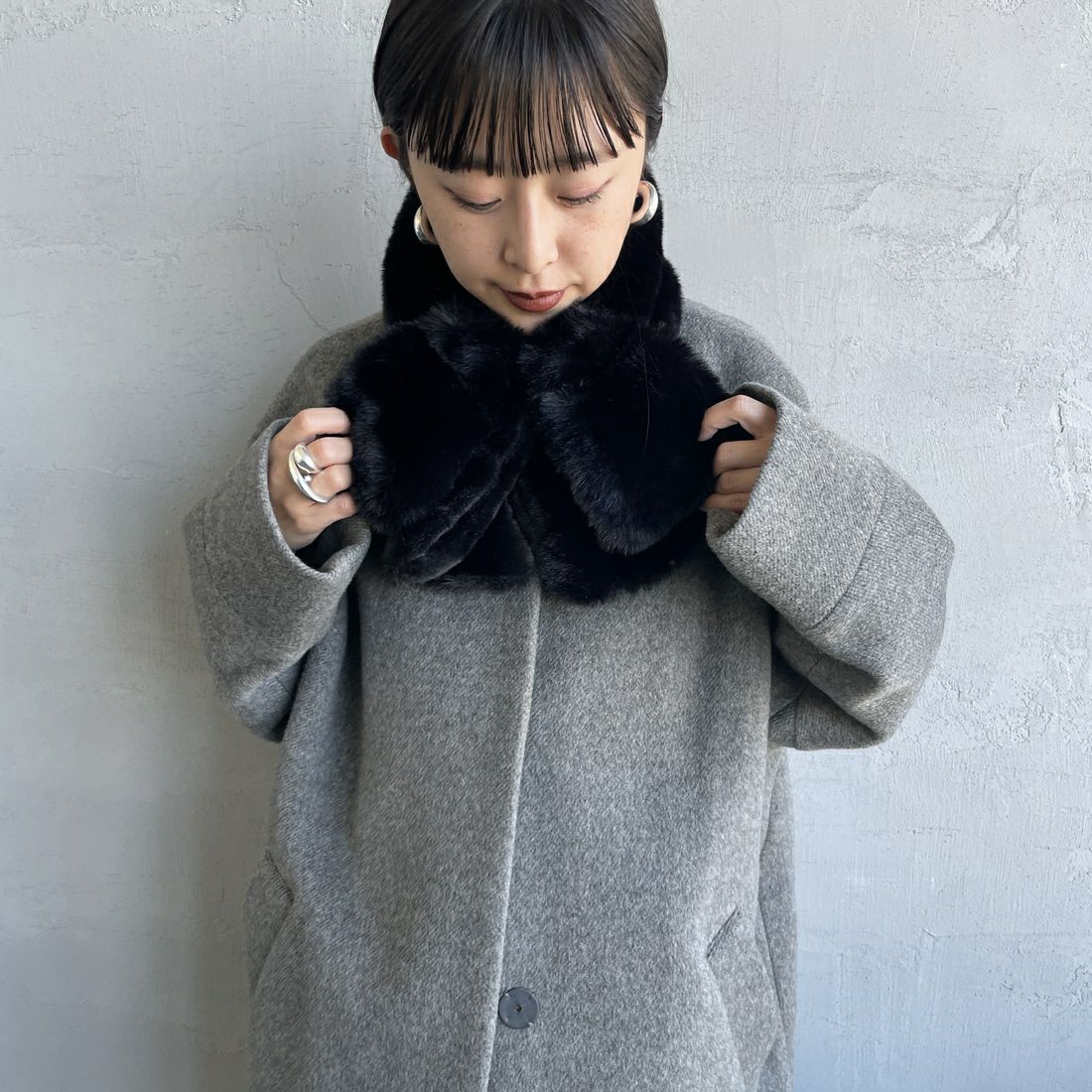 Casselini [キャセリーニ] ミニリボンティペット [252-112405] ﾌﾞﾗｯｸ