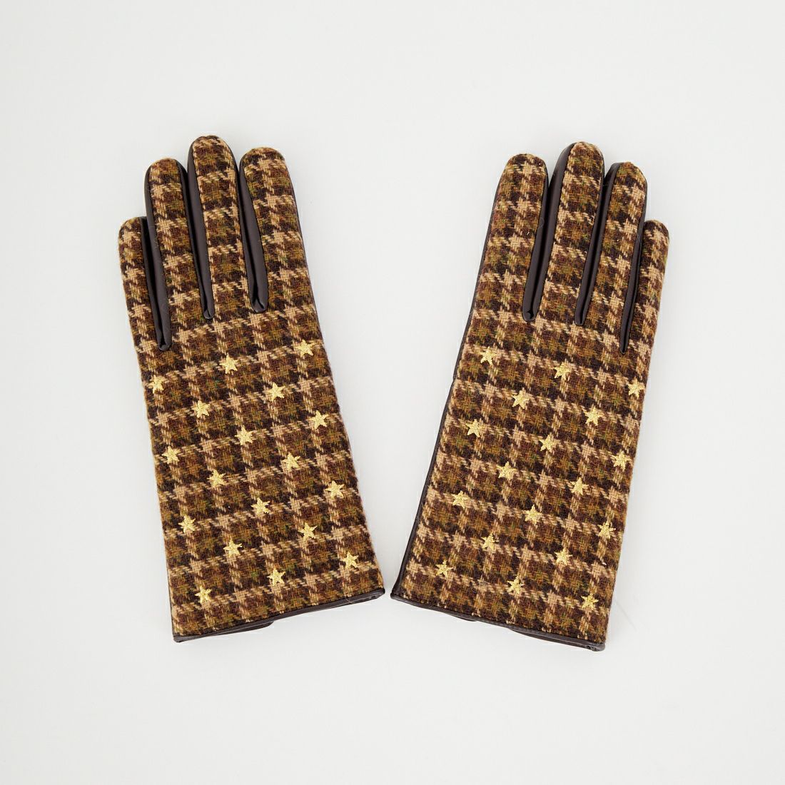 Casselini [キャセリーニ] モチーフ刺繍手袋 [252-112202] ﾌﾞﾗｳﾝ