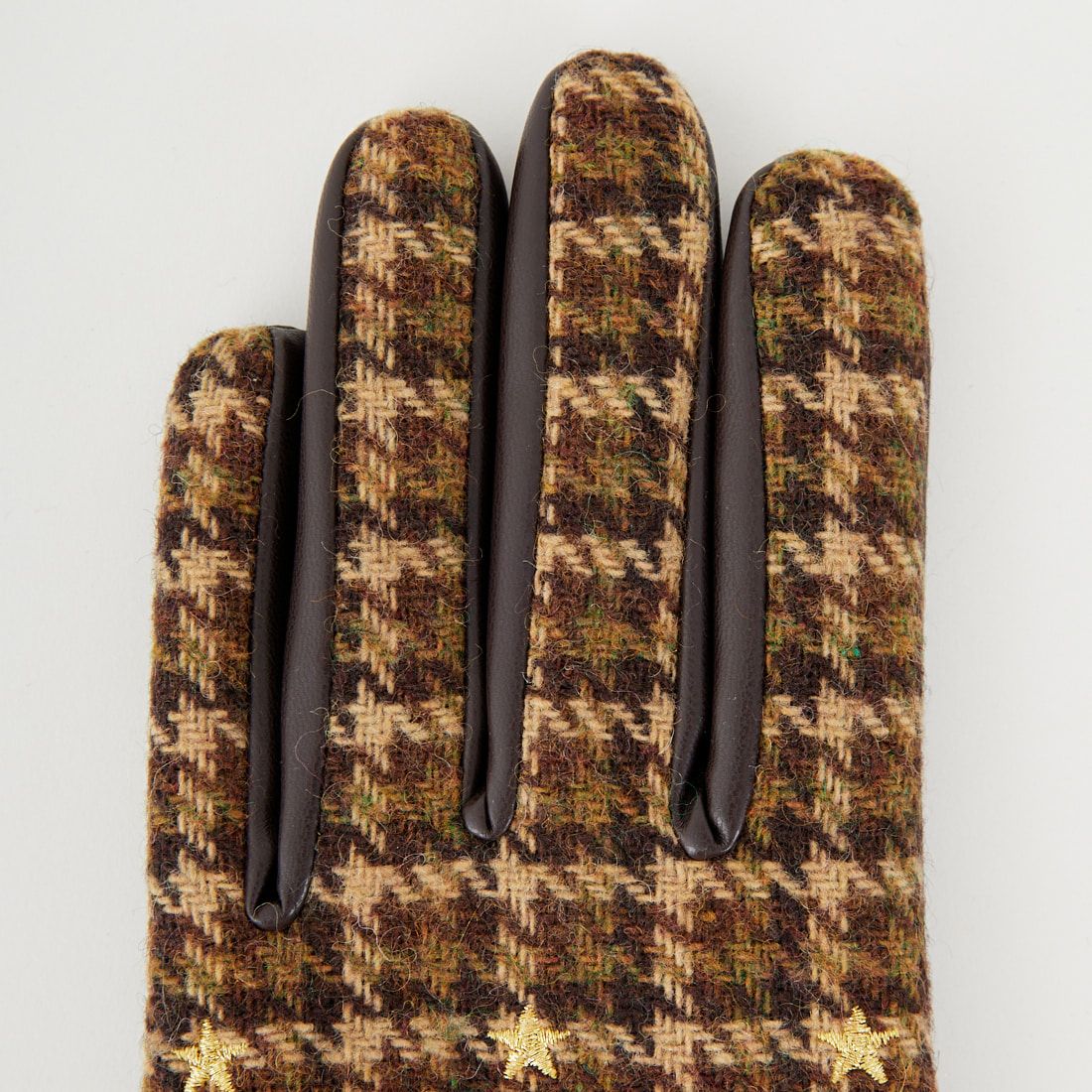 Casselini [キャセリーニ] モチーフ刺繍手袋 [252-112202] ﾌﾞﾗｳﾝ