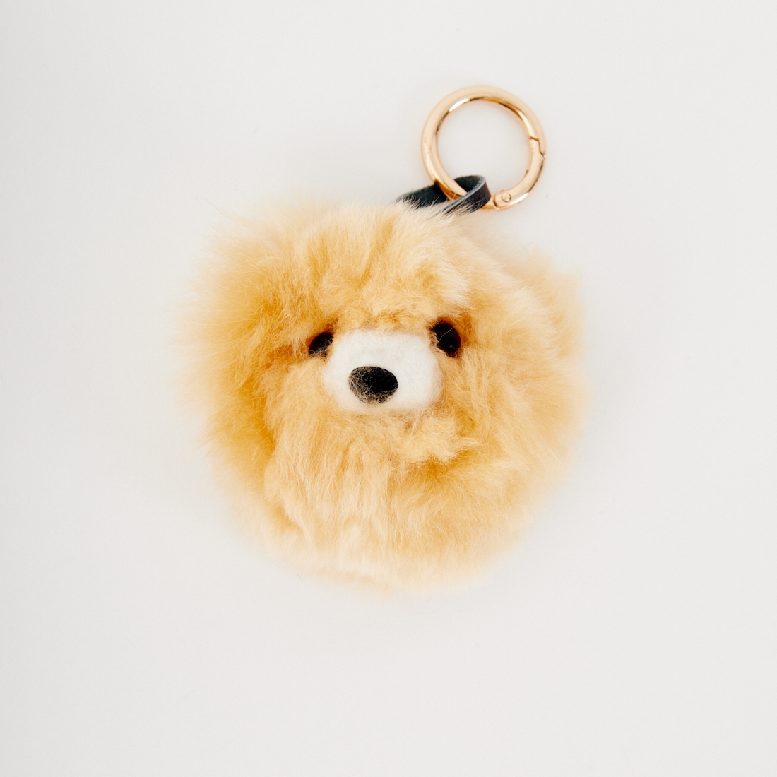 COSY [コージー] ベビーアルパカ スモールベアヘッドキーリング [KH-EV-SB-H] BE BEIGE