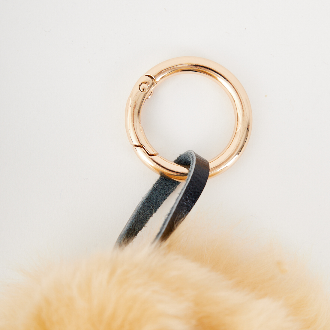 COSY [コージー] ベビーアルパカ スモールベアヘッドキーリング [KH-EV-SB-H] BE BEIGE