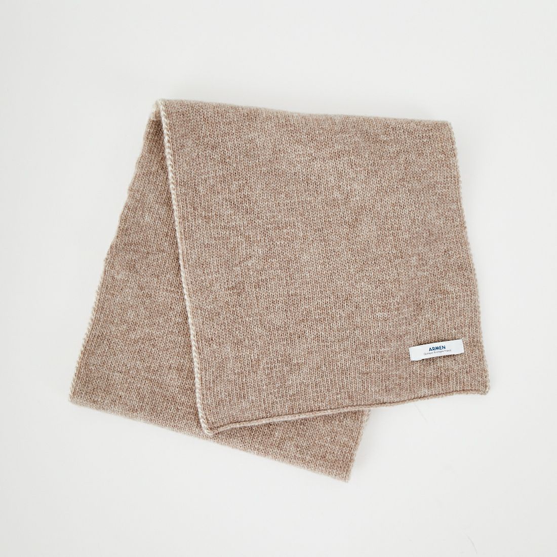 ARMEN [アーメン] ウールカシミヤ 2トーンループスカーフ [BAAM1961CB] 8381 BE/NT