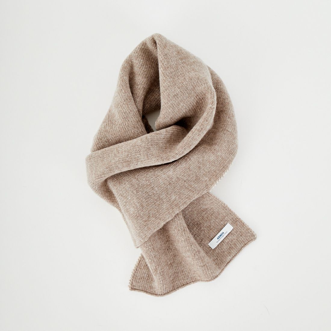 ARMEN [アーメン] ウールカシミヤ 2トーンループスカーフ [BAAM1961CB] 8381 BE/NT