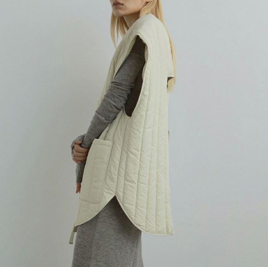 anuke [アンヌーク] バックオープンストライプベスト [62520108] CRM