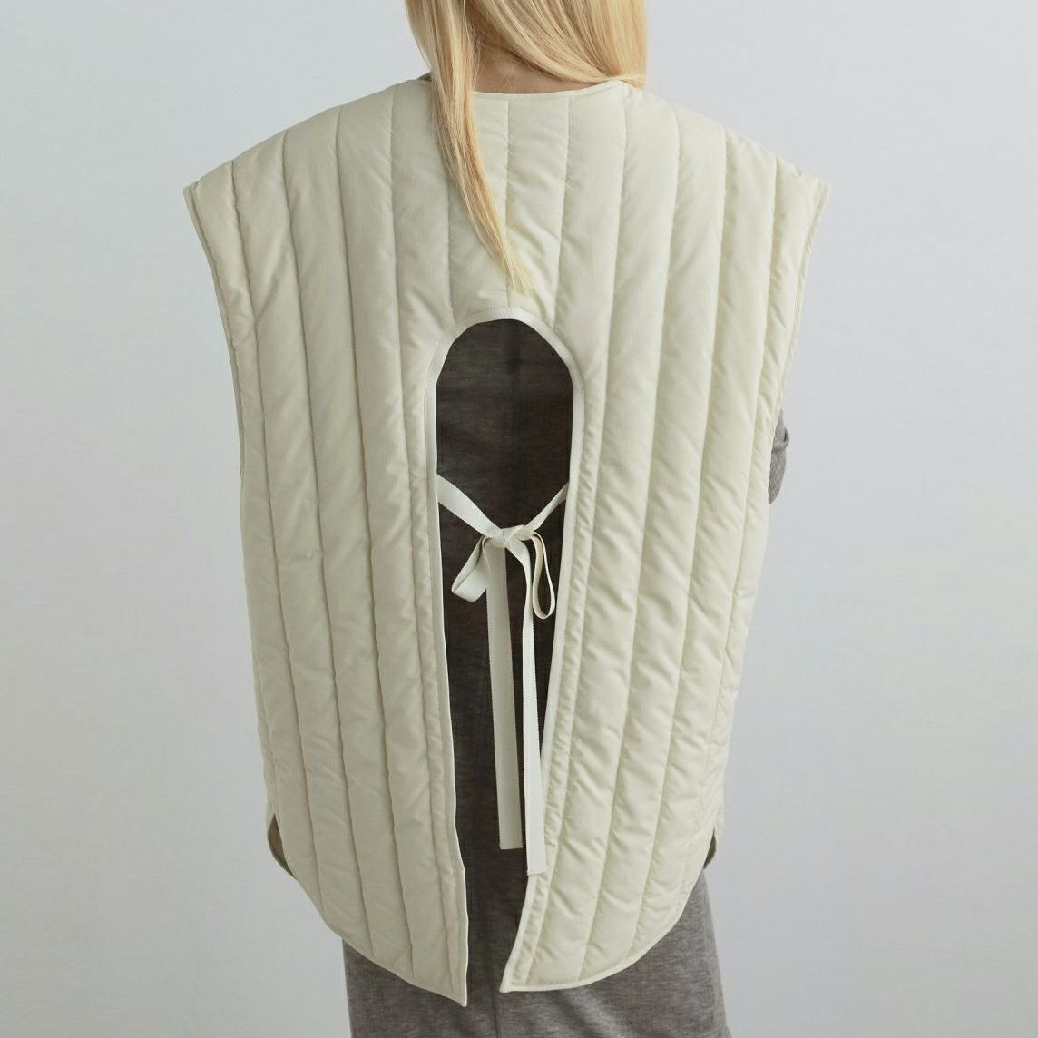 anuke [アンヌーク] バックオープンストライプベスト [62520108] CRM