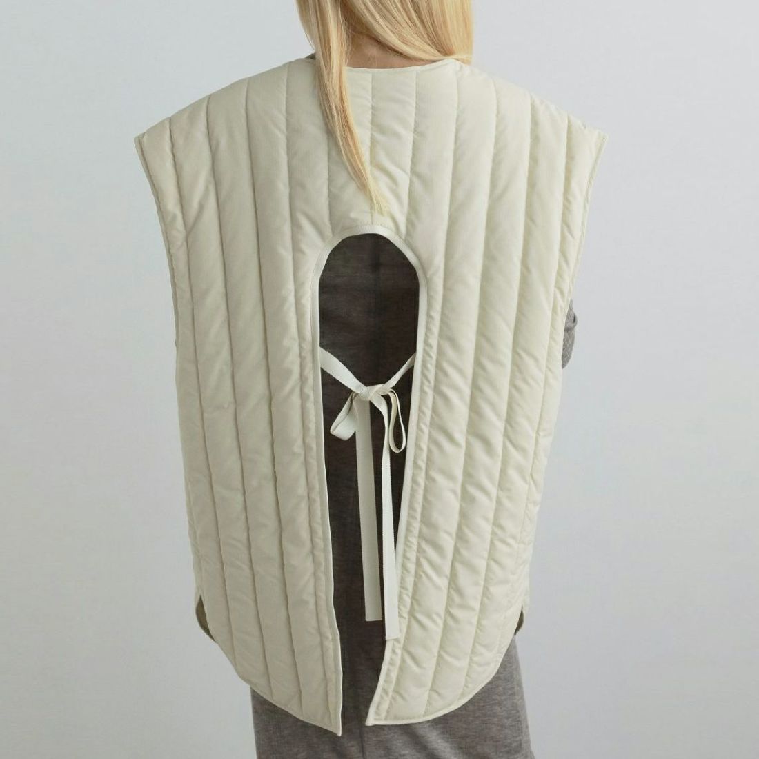 anuke [アンヌーク] バックオープンストライプベスト [62520108] CRM