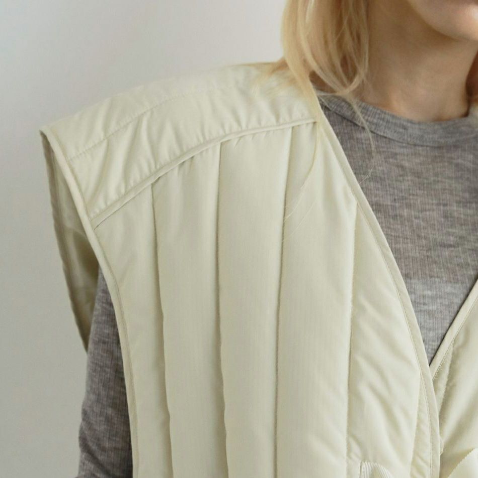 anuke [アンヌーク] バックオープンストライプベスト [62520108] CRM