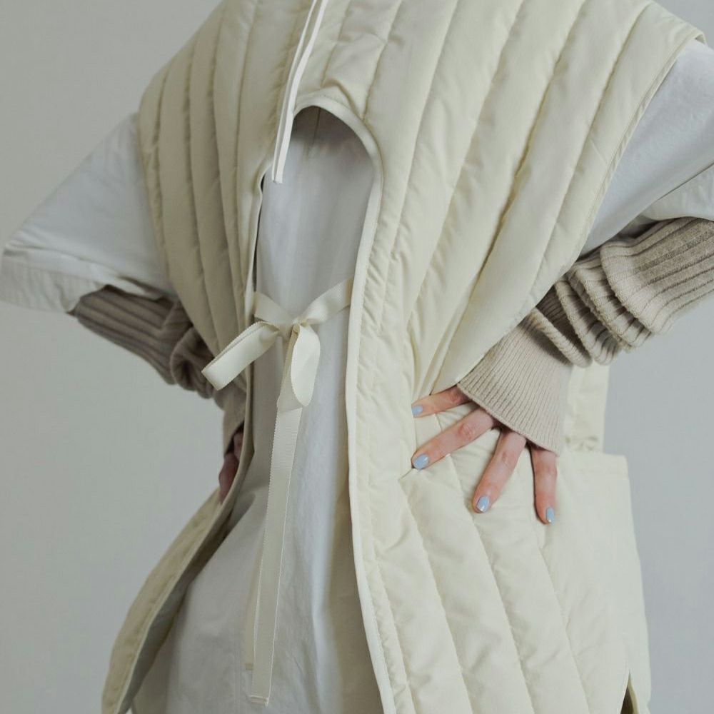 anuke [アンヌーク] バックオープンストライプベスト [62520108] CRM