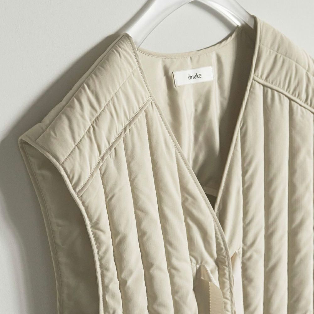 anuke [アンヌーク] バックオープンストライプベスト [62520108] CRM