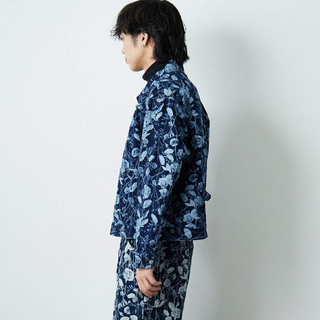 Needles [ニードルズ] M.W. ジーンジャケット [RW226] A INDIGO &&モデル身長：179cm 着用サイズ：M&&