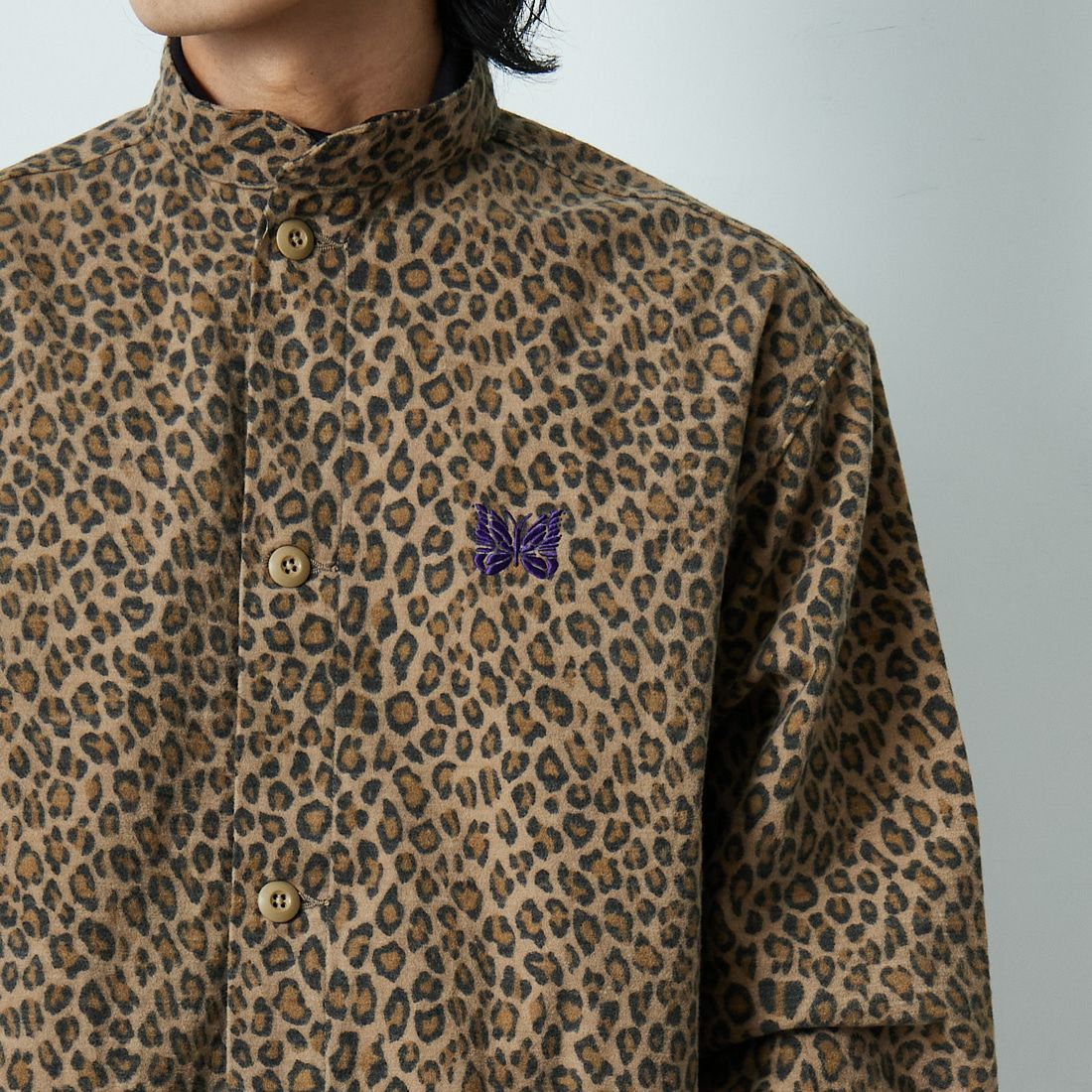 Needles [ニードルズ] レオパード柄アーミーシャツ [RW220] LEOPAARD