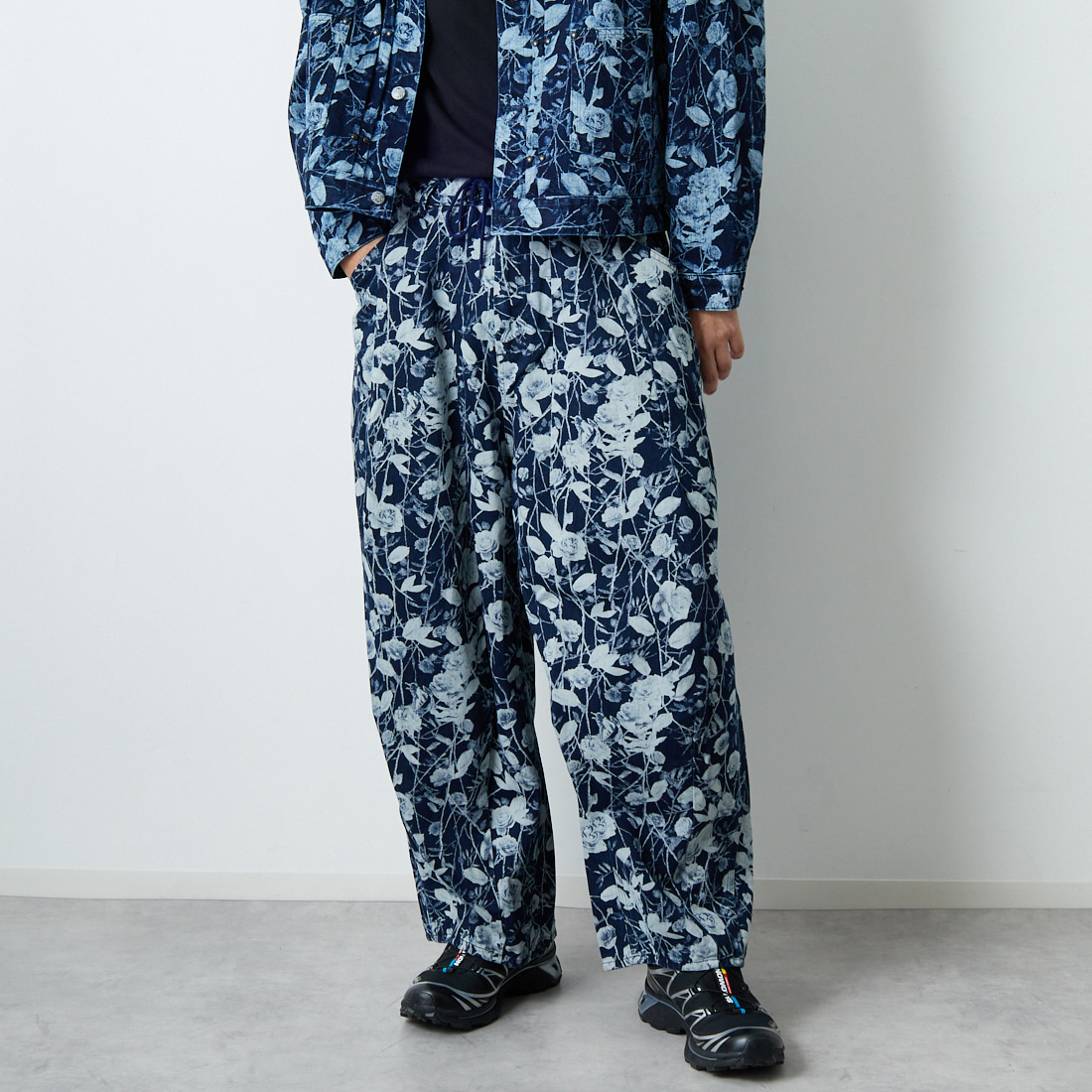 Needles [ニードルズ] ペインターヒザデルパンツ [RW231] A INDIGO &&モデル身長：179cm 着用サイズ：S&&