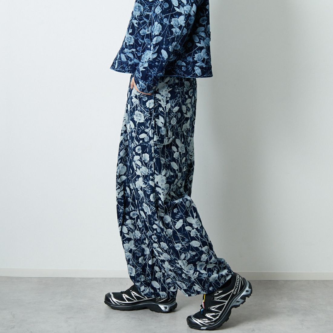 Needles [ニードルズ] ペインターヒザデルパンツ [RW231] A INDIGO &&モデル身長：179cm 着用サイズ：S&&